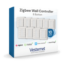 Vesternet Zigbee Wall Controller - 8 Button - VES - ZB - WAL - 012 - 10PACK - Vesternet