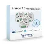 vesternet Z-Wave Interruttore a 2 canali