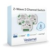 Vesternet Z - Wave 2 Channel Switch - VES - ZW - SWI - 014 - 3PACK - Vesternet