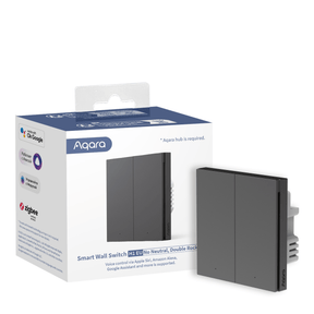 Aqara Smart Wall Switch H1 (no neutral, double rocker) - Vesternet