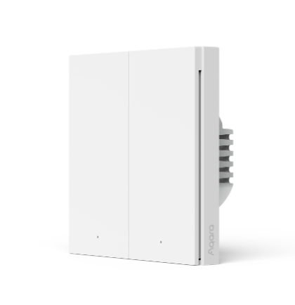 Aqara Smart Wall Switch H1 (with neutral, double rocker) - Vesternet