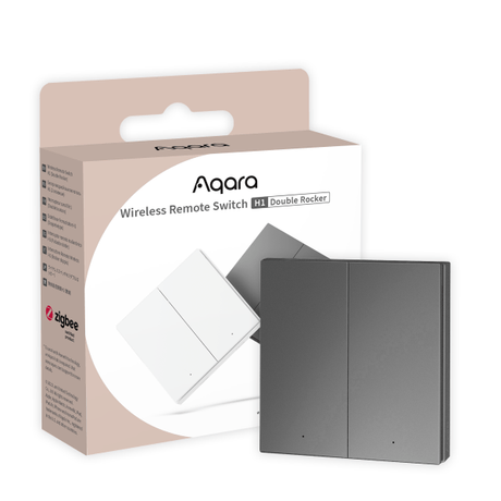 Aqara Wireless Remote Switch H1 (double rocker) - Vesternet
