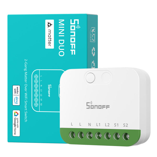 Matter Sonoff DUO 2-Gang Smart Switch