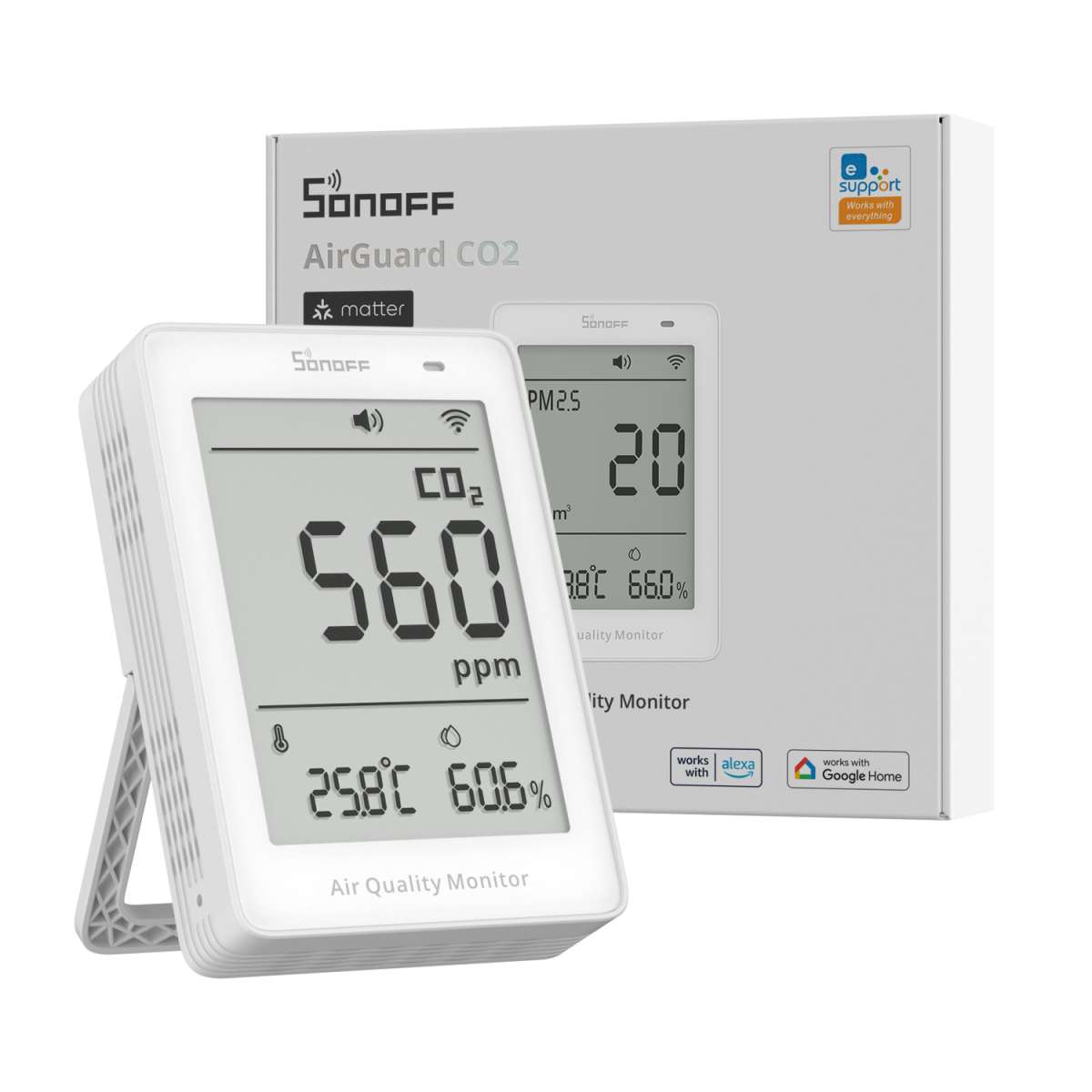 Matter Sonoff AirGuard CO2 Air Quality Monitor