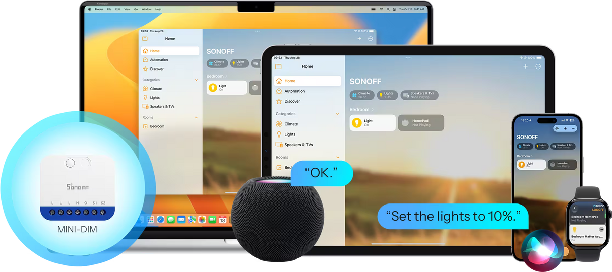 Matter Sonoff MINI Extreme Dimmer Switch