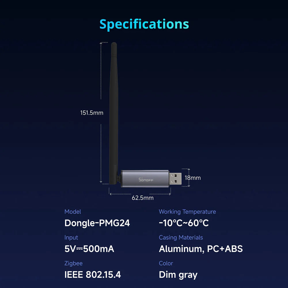 Zigbee Sonoff USB-Dongle MG24
