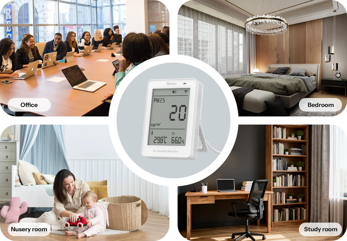 Matter Sonoff AirGuard PM2.5/PM10 Air Quality Monitor