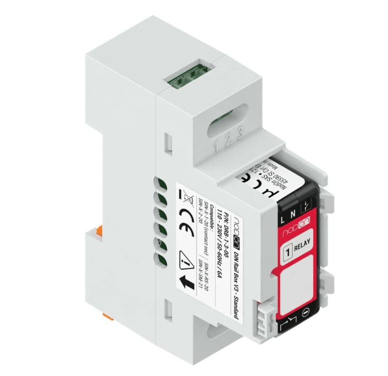 Zigbee NodOn DIN Rail Box for Relay Switches (5 pcs) - NOD_DRB-1-3-00 - Vesternet