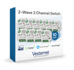 Vesternet Z - Wave 2 Channel Switch - VES - ZW - SWI - 014 - 10PACK - Vesternet