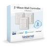 Vesternet Z - Wave Wall Controller - 4 Button - VES - ZW - WAL - 008 - 3PACK - Vesternet
