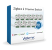 Vesternet Zigbee 2 Channel Switch - VES - ZB - SWI - 015 - 10PACK - Vesternet