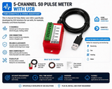 RFXCom 5 Channel S0 Pulse Meter USB -  - Vesternet