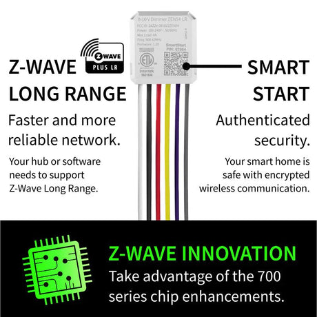 Z - Wave Zooz 0 - 10 V Dimmer - ZEN54 - Vesternet