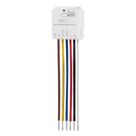 Z - Wave Zooz Double Relay - ZEN52 - Vesternet