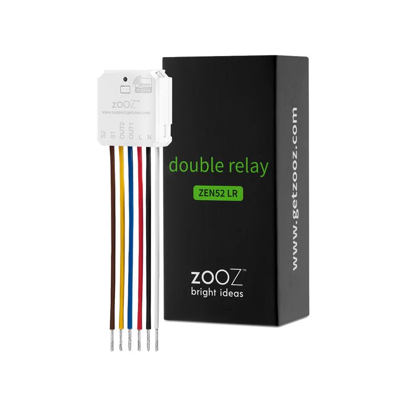 Z - Wave Zooz Double Relay - ZEN52 - Vesternet