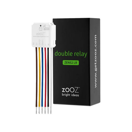 Z - Wave Zooz Double Relay - ZEN52 - Vesternet