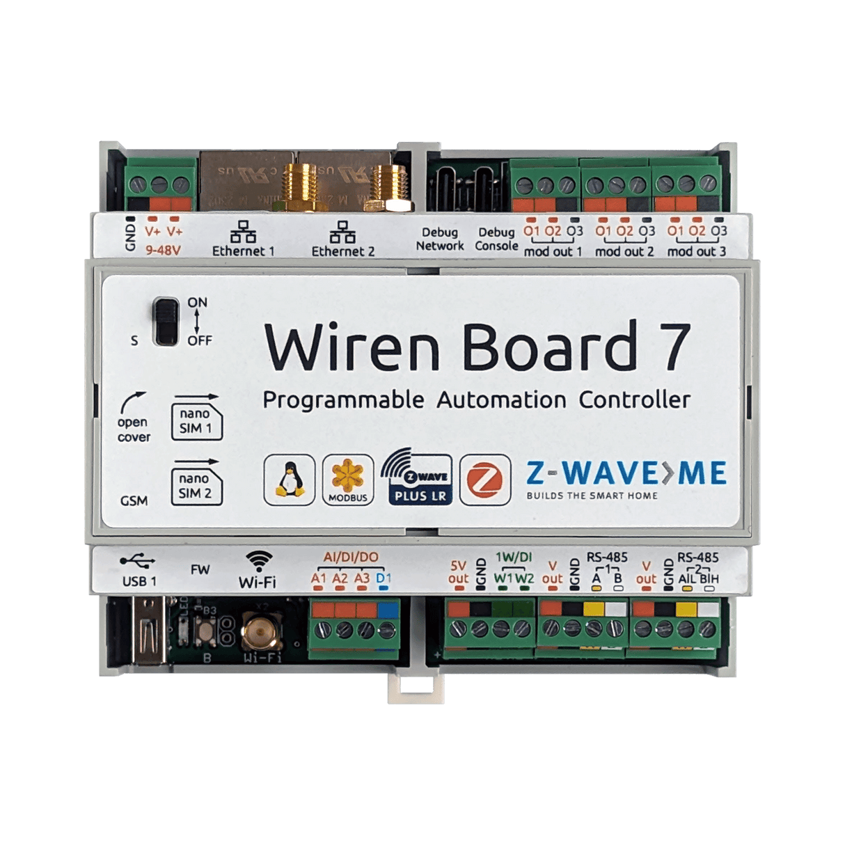 Z - Wave.Me Wiren Board 7 - ZMEEWB7_C2G_ZW_ZB (EU) - Vesternet