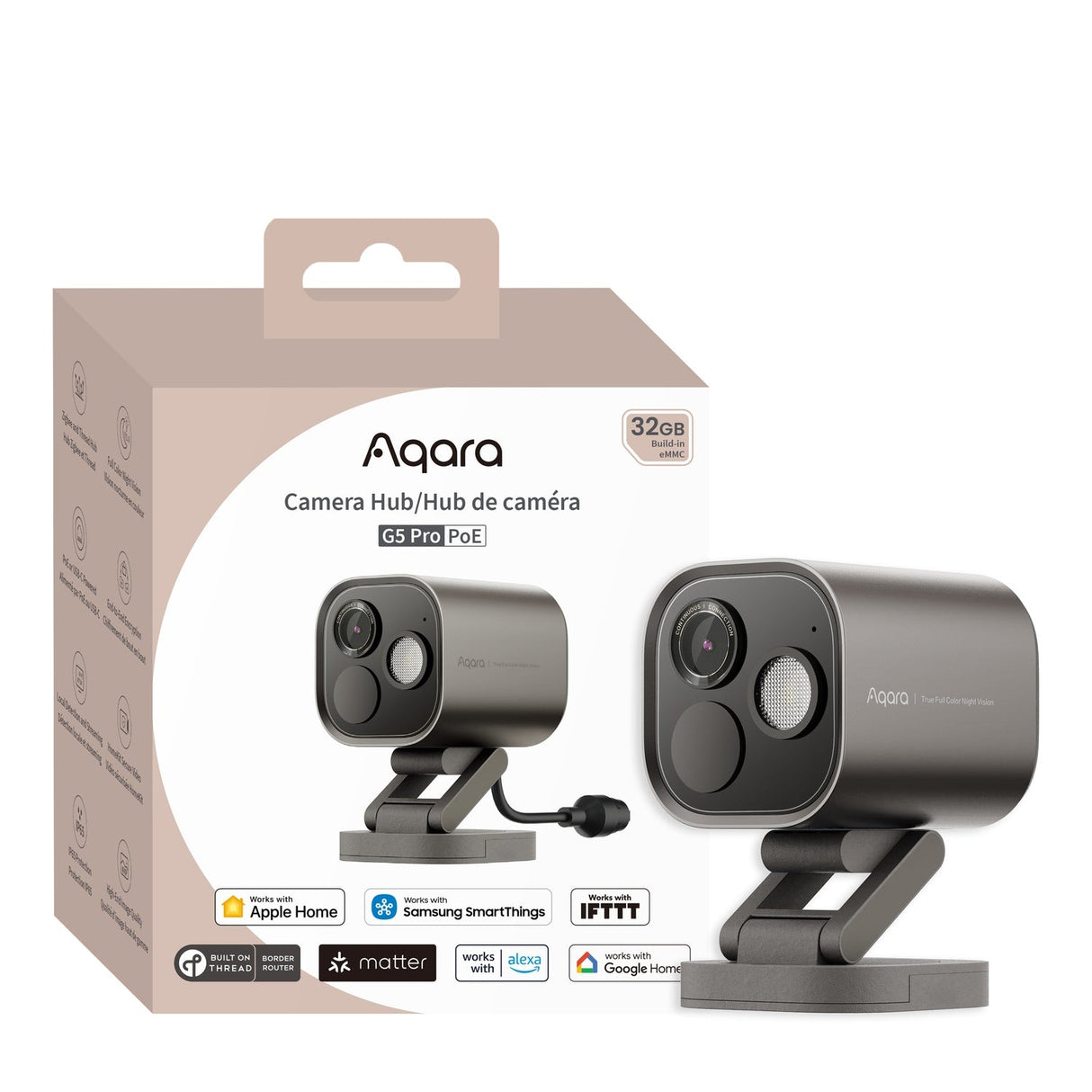 Zigbee Aqara Camera Hub G5 Pro (PoE) - AQAZCH - C03D_W - Vesternet