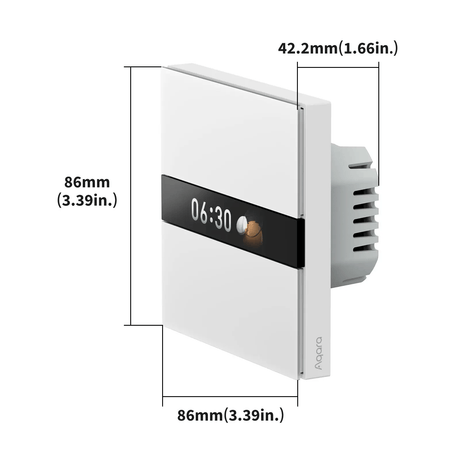 Zigbee Aqara Display Switch V1 - AQAZWS - K02D - Vesternet