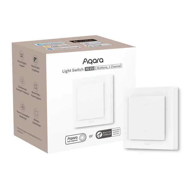 Zigbee Aqara Light Switch H2 (single rocker) - AQAZWS - K07D - Vesternet