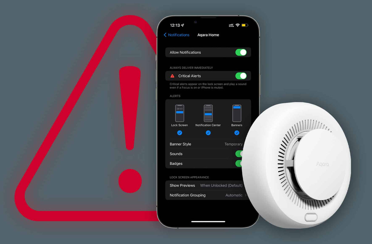 Zigbee Aqara Smoke Detector - AQAZSD - S01D - Vesternet