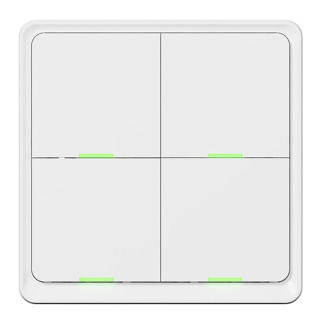Zigbee Tesla Smart Home Smart Switch Quatro Battery - TSLZSWI - SCENEZG4 - Vesternet