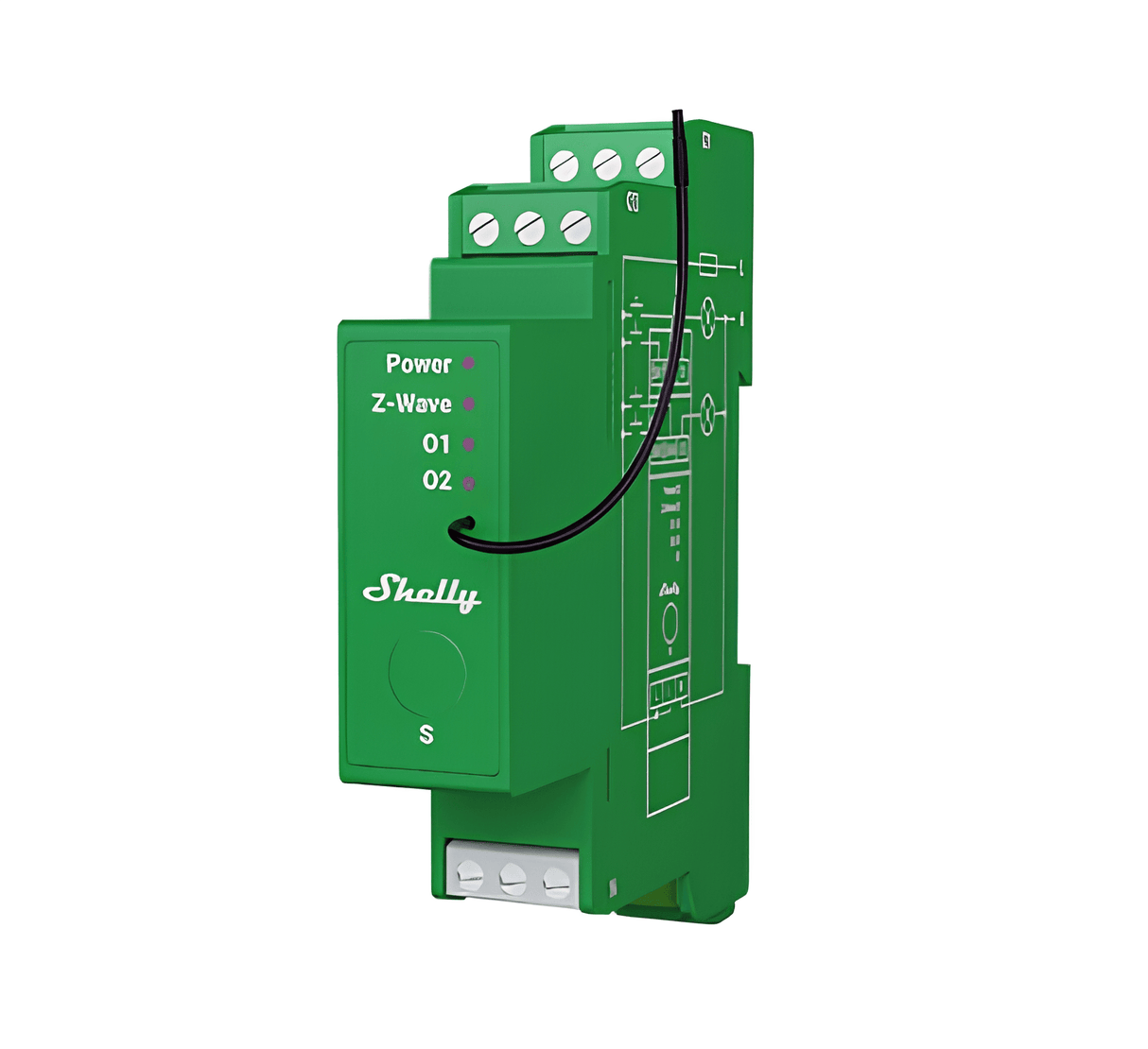 Z‑Wave Shelly Wave Pro Dimmer 2PM - Vesternet
