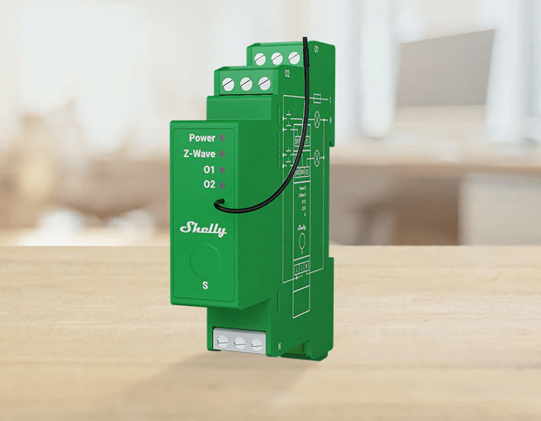 Z‑Wave Shelly Wave Pro Dimmer 2PM - Vesternet