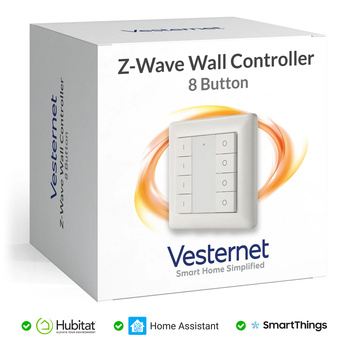 vesternet Z-Wave Controlador de parede - 8 botões
