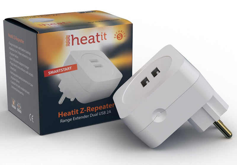 Heatit Z-Repeater - dual USB 2A