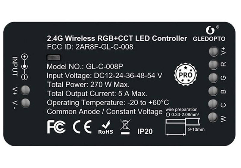 Zigbee Controller For RGB And CCT LED Strip