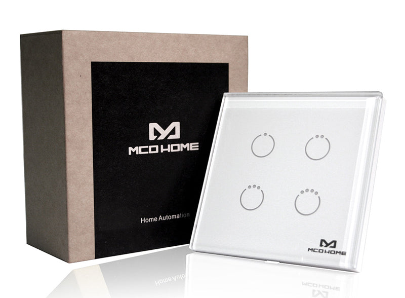Z-Wave Plus MCO Touchpanel-Schalter GEN5 - Vierfachbelastung - UK - Serie 700er
