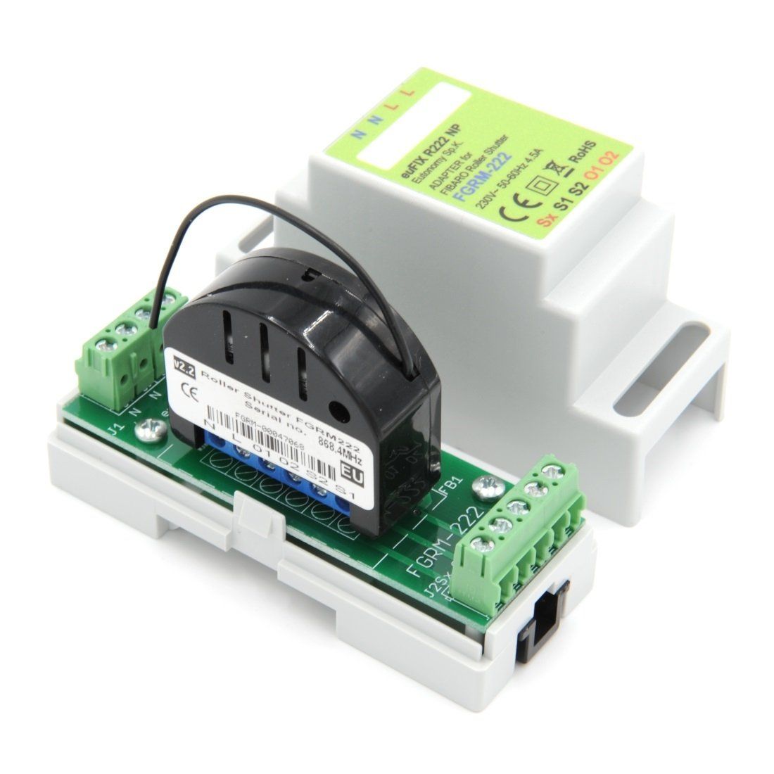 Eutonomy euFIX Adapter DIN for Fibaro Roller Shutter 3 - R223NP - Vesternet