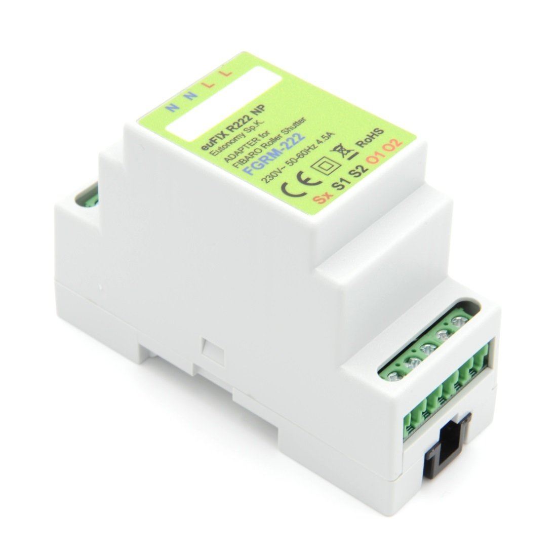 Eutonomy euFIX Adapter DIN for Fibaro Roller Shutter 3 - R223NP - Vesternet