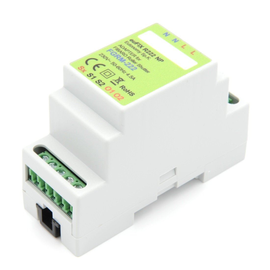 Eutonomy euFIX Adapter DIN for Fibaro Roller Shutter 3 - R223NP - Vesternet
