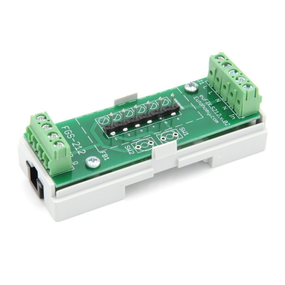 Eutonomy euFIX Adapter DIN for Fibaro Relay Switch 3kW - S212NP - Vesternet