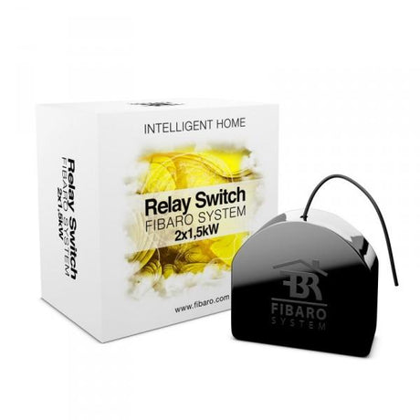 Z - Wave Fibaro Relay Insert 2 * 1.5 KW - FIBEFGS-222 - Vesternet