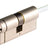 Poly Control Lince CPlus cylinder, 30 - 30, D cam, Nickel finish, 5 keys - POL_DCE33030NID5 - Vesternet