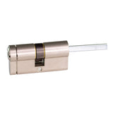 Poly Control Lince CPlus cylinder, 30 - 30, D cam, Nickel finish, 5 keys - POL_DCE33030NID5 - Vesternet