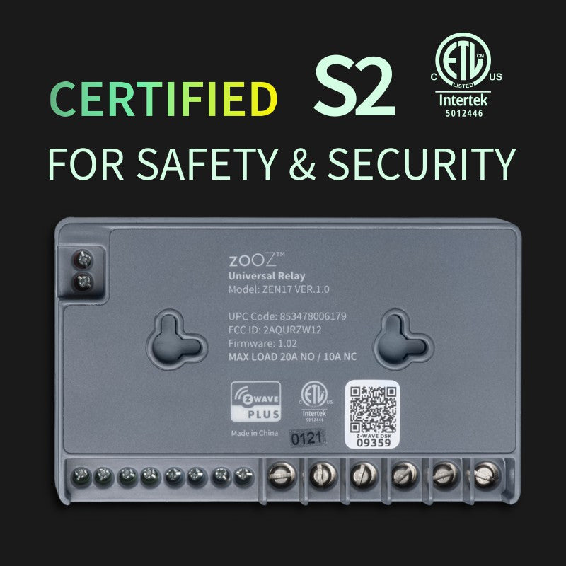 Z-Wave Plus Zooz Universal Relay